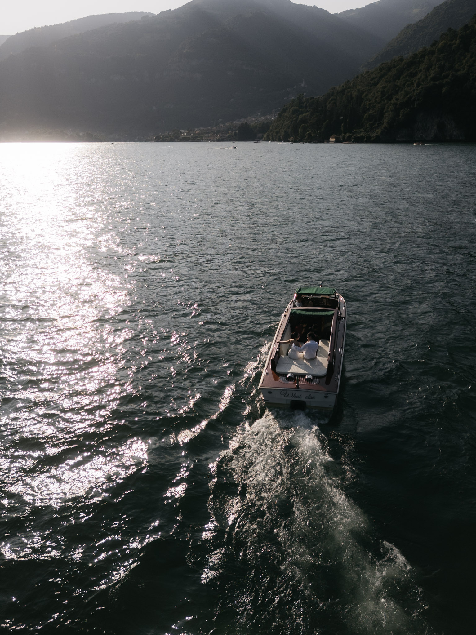 A moody late-afternoon passage across Lake Como