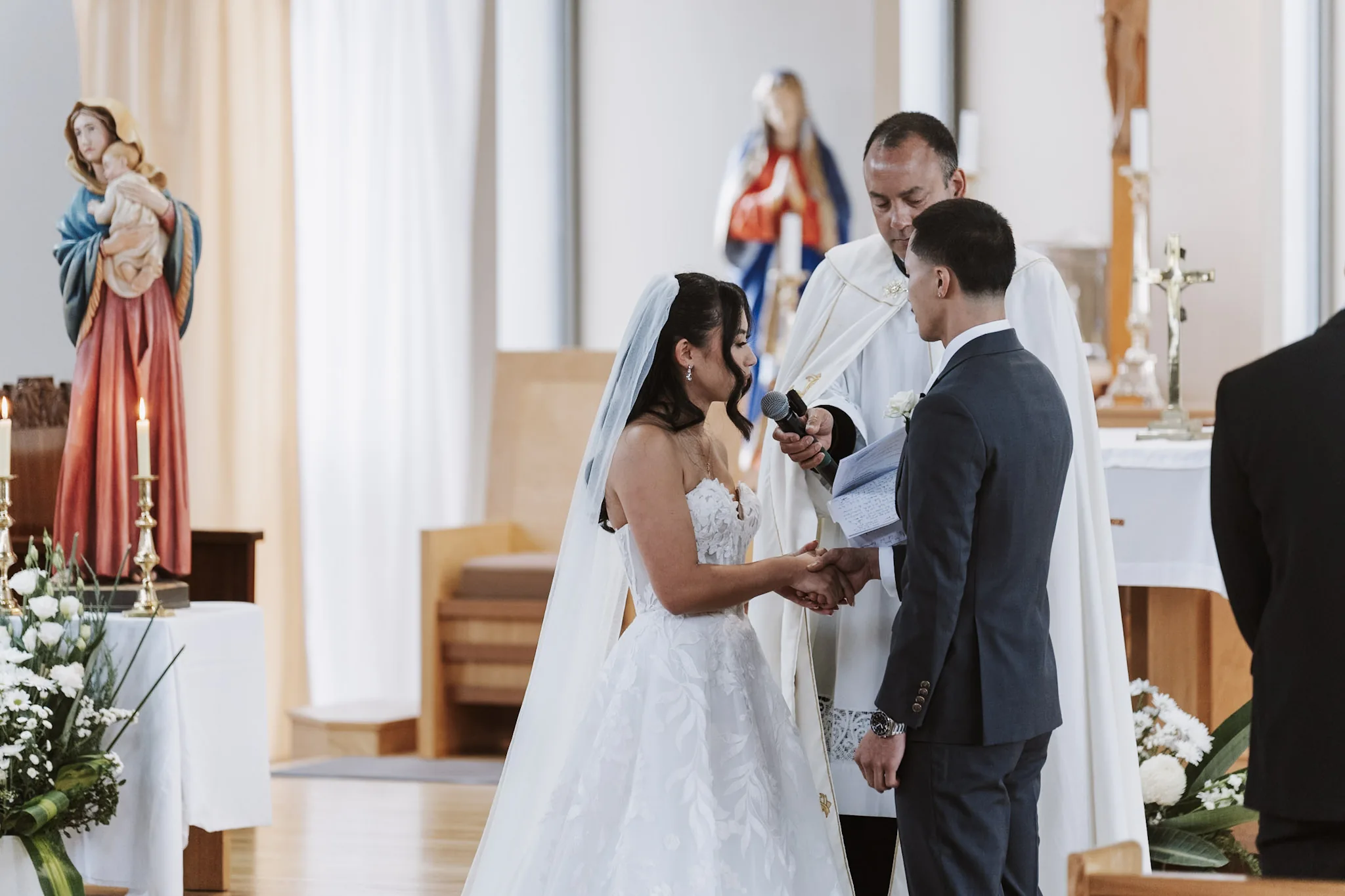 Tee speaking her vows to Kevin
